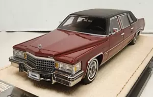 Stamp Models 1:43 1978 Cadillac Fleetwood Limousine Mulberry Poly/Blk Top LOVELY - Picture 1 of 7