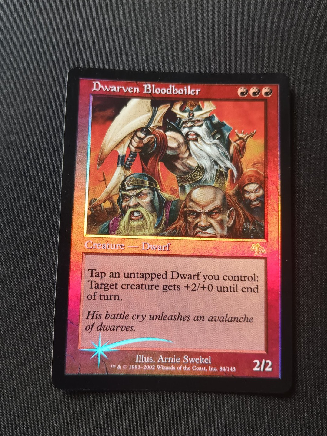 Dwarven Bloodboiler 84/143 Foil Judgement LP Rare Red Creature MTG
