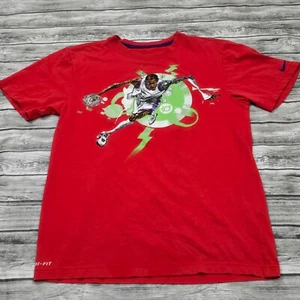 Nike NBA Dri-Fit Shirt Mens Small Red Kevin Durant Robot Basketball Apparel Rare - Picture 1 of 8