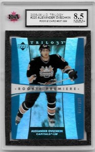 2005-06 Trilogy Alexander Ovechkin RC ROOKIE /999 UPPER DECK Graded KSA 8.5