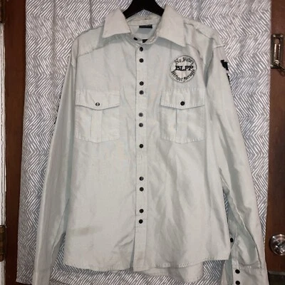 Y2k Vintage. Blac Label Long Sleeve American Hardcore Button Down. Size Large - Image 1 of 4