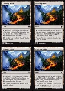 MTG - 4x EVOLVING WILDS - Dragons of Tarkir (C) - Picture 1 of 1