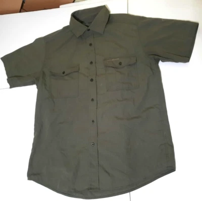 Camisa Craghoppers M Mediana EU 59 Manga Corta Botones Verde Oliva Bolsillos Hombres Foto 1 de 4