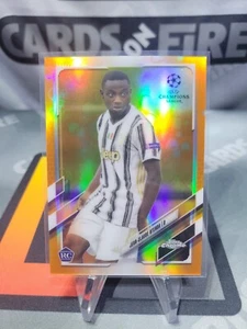 2021 Topps Chrome UEFA Orange Refractor Jean-Claude Ntenda RC - Bild 1 von 2