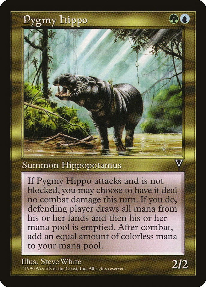 1 x Pygmy Hippo - Visions - LP - Magic The Gathering - MTG - EOF - Image 1 of 1