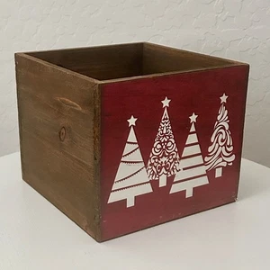 Caja de madera decorativa de Navidad - Imagen 1 de 5