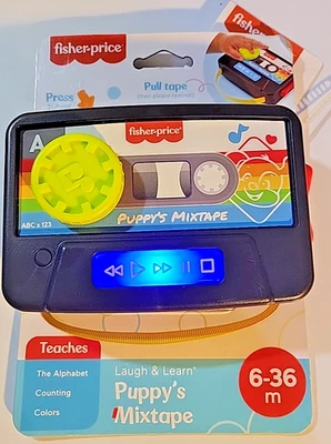 fisher-price reír y aprender cachorros mezcla cinta reproductor de casete juguete sonidos y color Foto 1 de 4