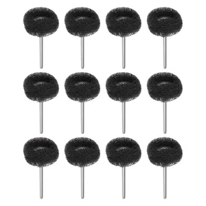 50pcs Abrasive Wheel 1 Inch 400 Grit 3/32" Shank Multi-layer Scraping Pads Black - Picture 1 of 4