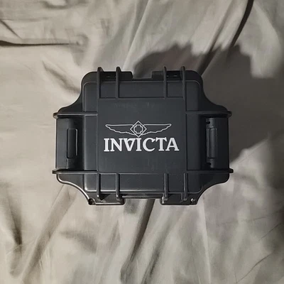 Invicta Black Empty Watch Box  Impact Resistant Good Project Box !! - Image 1 of 3