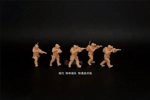 1/72 Modern Us "navy Seals - Task Force Tactical Team" 5 Man Model 3D Printed - Picture 1 of 6