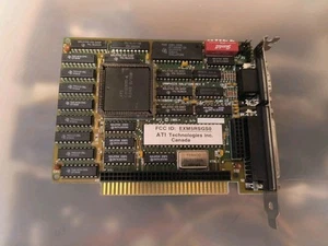 ATI Graphics Solution 8-bit ISA Graphics Card (CGA, HGC, Hercules) 1986 Vintage - Picture 1 of 3