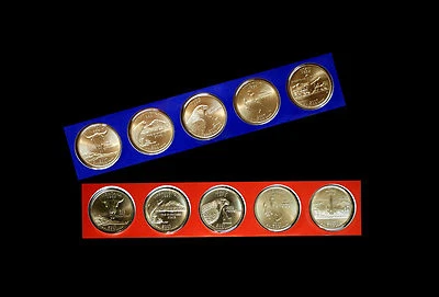 2007 P+D Washington Montana Wyoming Utah Idaho Statehood U.S. Quarter Mint Set - Image 1 of 2