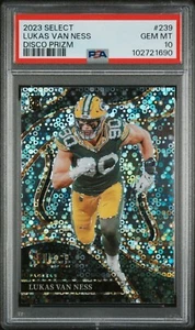 2023 Panini Select Lukas Van Ness Club Level Disco Prizm Parallel #239 PSA 10 - Picture 1 of 2
