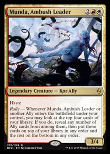 x1 Munda, Ambush Leader R MTG Battle For Zendikar M/NM, English - Image 1 of 1