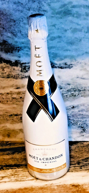Lambskin and Gold Champagne Bottles: Moet & Chandon 'Midnight Gold