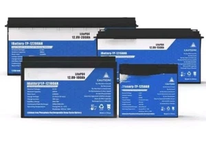 BATTERIA LITIO 24V 25,6V 100Ah BMS LFP CAMPER MOTORE BARCA FOTOVOLTAICO ACCUMULO - Imagen 1 de 4