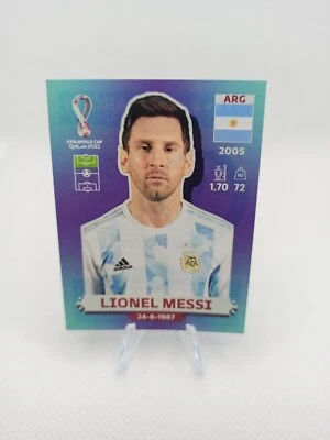 #ARG20 LIONEL MESSI 21 22 PANINI FIFA WORLD CUP QATAR 2022 STICKER ARGENTINA - Imagen 1 de 2