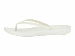 FitFlop Iqushion Ergonomic White Women's Flip Flop Thong Sandals E54-194