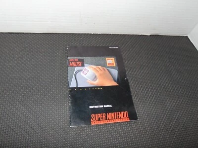 MANUAL for Super NES Mouse - Super Nintendo SNES - Authentic - No Game or Box - Image 1 of 3