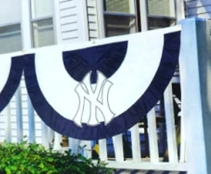 MLB PLEADED BUNTING FLAG - Picture 1 of 1