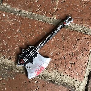 Gene Simmons Kiss Battle Axe Bass Guitar 5.5” Accessory Toy Hard Rock