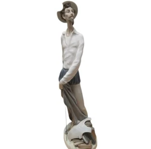 Lladro Don Quijote Figurine stehend mit Schwert, #4854, Porzellan, 12" - Bild 1 von 5