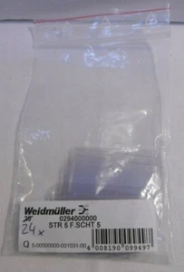 24 Stück Weidmüller Schutzstreifen STR 5 F.SCHT 5 Klemmen 0294000000 - Bild 1 von 3