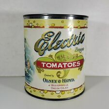Electric Brand Tomatoes Tin Can Vintage Reproduction Paper Labeled