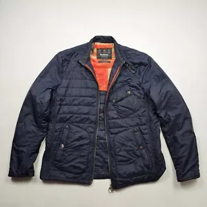 Barbour Steve McQueen LEE Jacket Mens coat navy blue Quilted Padded Coat XXL - Picture 1 of 11