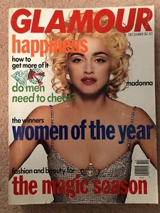 Glamour Magazine December 1990 Madonna - Picture 1 of 1