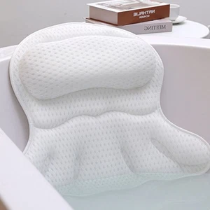 Non-Slip Bathtub Support Pillow Comfortable Bathtub Spa Pillow Bathroom - Picture 1 of 10