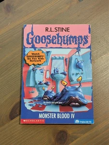 Goosebumps #62 Monster Blood IV RARE FIRST Print 1997 w/ Cards & Bookmark VG+ - Foto 1 di 5