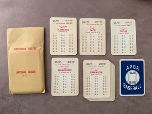 Original 1957 PITTSBURGH PIRATES APBA Baseball Team Set Complete Nice CLEMENTE - Picture 1 of 3