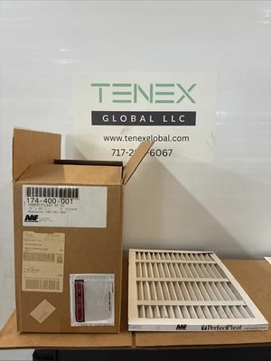 AAF 174-400-001 tampa padrão plissada perfeita 12 filtro de ar 15"x20"x1" (C21) - Imagem 1 de 4