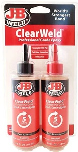 JB Weld 50240 ClearWeld Professional Grade Epoxy, Clear 8 oz. - Picture 1 of 1