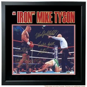 Mike Tyson Peter McNeeley Dual Signed Framed 16x20 Photo #D/10 Inscribed JSA COA - Picture 1 of 6