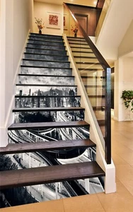 3D Urban Viaduct 527 Stair Risers Decoration Photo Mural Vinyl Decal Wallpaper - Picture 1 of 5