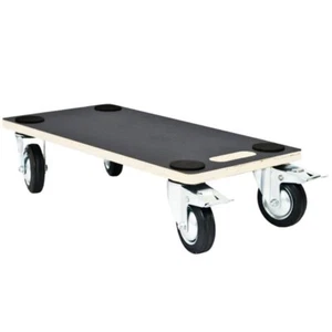 4 Wheel Transport Roller Heavy Duty Wooden Dolly Trolley 58cm x 30cm up to 150kg - Picture 1 of 9