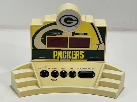 VTG RARE NFL FOOTBALL GREEN BAY PACKERS SCOREBOARD ALARM CLOCK Cover