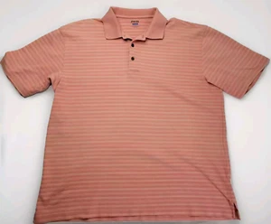 PING Collection Performance Dynamics Men's Orange Striped Polo Golf Shirt LARGE - Picture 1 of 9