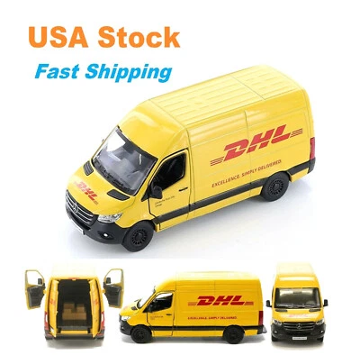 Mercedes-Benz Sprinter DHL, Kinsmart, coche de juguete fundido a presión, 5'', 1:48 Foto 1 de 4