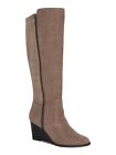 Style & Company Womens Beige Zipper Accent Wynterr Round Toe Wedge Boots 6.5 M