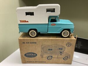 Vintage 1960s Tonka Pickup Truck Camper Set No 530 in Original Box NEARLY MINT