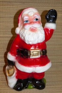Vintage Large Santa Claus Figurine Bank Chalkware MCM Kitschy 13" RARE # - Picture 1 of 3