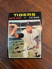 1971 TOPPS #599 NORM CASH DETROIT TIGERS BASEBALL CARD NM