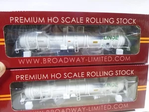 HO Broadway Limited LINDE Cryogenic 'Tank Car 2 pack #80028,80061 - Bild 1 von 3