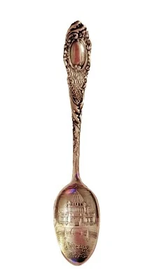 芝加哥世界博览会 1892 - 93 纯银纪念品勺子 (R W & S) 华莱士  — 第 1/4 张图片