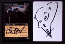 SIGNED MTG Artist Proof _Brom_ Planeshift	 Sketch _ LORD OF THE UNDEAD _ 1/50!