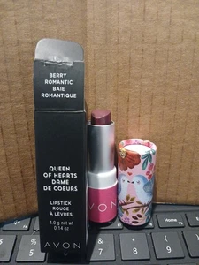 Avon Queen Of Hearts Lipstick In BERRY ROMANTIC ~ New In Box- New Old Stock - Picture 1 of 2