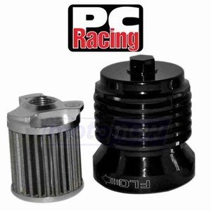 PC Racing Flo Stainless Steel Reusable Spin On Oil Filter for 1988-2017 wh - Picture 1 of 5